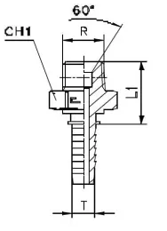 Фитинг BSP прямой DN05 1/8" (Ш)